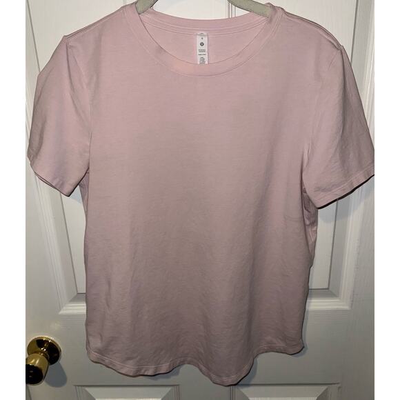 Lululemon Love Crew Short Sleeve Flush Pink Sz 6 - Picture 2 of 9